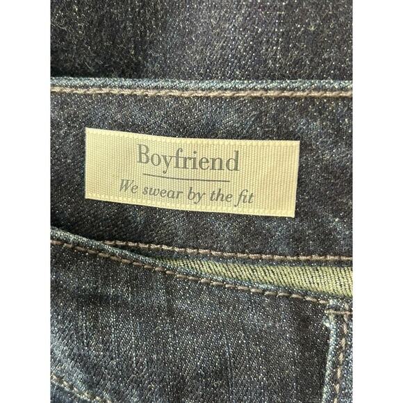 Torrid Jeans Womens Size 18 Boyfriend Dark Wash Cuffed Mid Rise Stretch Denim - Picture 7 of 14